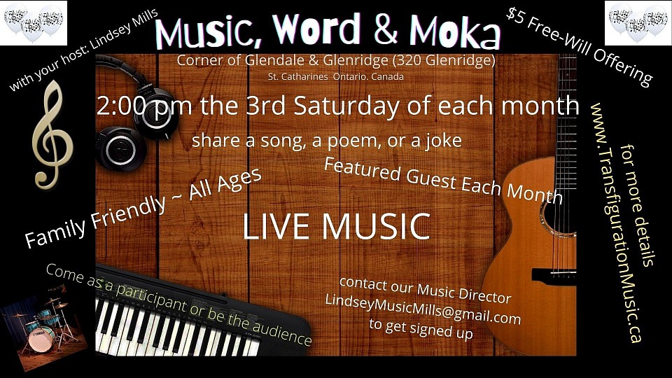 Music, Word & Moka with your host Lindsey Mills